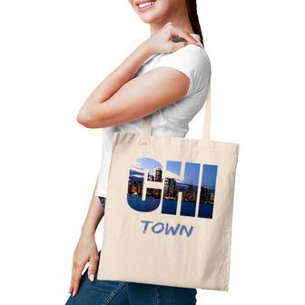Chi Town Windy City Chicago Skyline Art Gift Southside Home Tote Bag | Mazezy