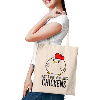 Chicken Boy Just A Boy Who Loves Chickens Tote Bag | Mazezy CA