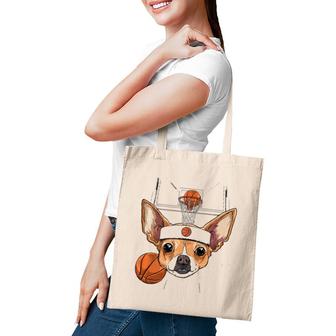 Chihuahua Basketball Dog Lovers Basketball Player Tote Bag | Mazezy