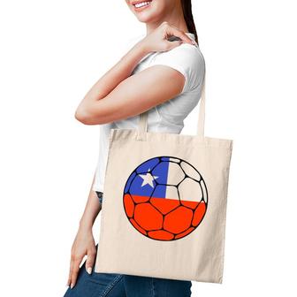 Chile Soccer Ball Flag Jersey Futbol Chilean Football Gift Tote Bag | Mazezy