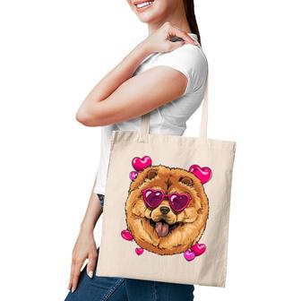 Chow Chow Valentines Day Heart Dog Lover Tote Bag | Mazezy