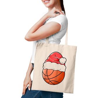 Christmas Basketballer Sport Xmas Christmas Basketball Raglan Baseball Tee Tote Bag | Mazezy
