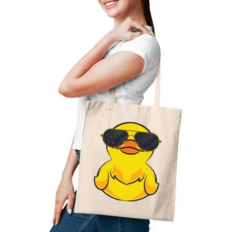Cool Duckie Sunglasses Duckling Funny Ducky Rubber Duck Tote Bag | Mazezy AU