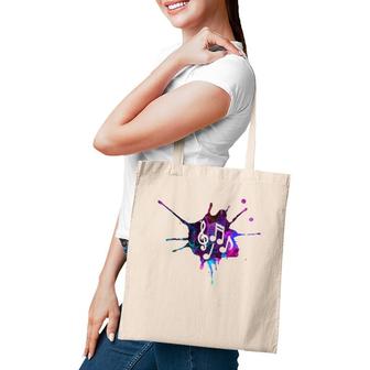 Cool Water Color Musical Notes Music And Arts Musicians Gift Tote Bag | Mazezy