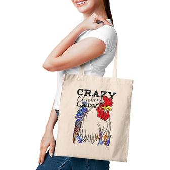 Crazy Chicken Lady Funny Chicken Lover Tote Bag | Mazezy