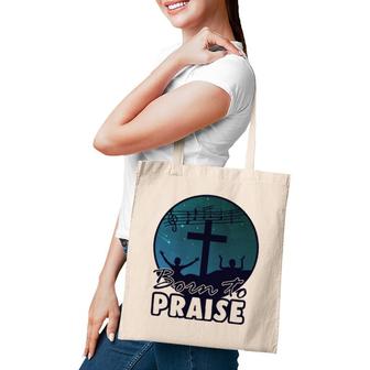 Cross Praise Choir Music Church Singer Jesus Singing Gift Tote Bag | Mazezy