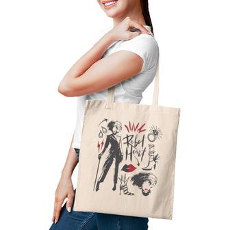Cruella Rebel Heart Collage Sketches Tote Bag