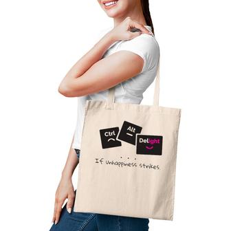 Ctrl Alt Del Ight Delight Cheer Up Tote Bag | Mazezy