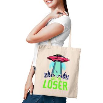 Cute & Funny Get In Loser Ufo Aliens Spaceship Tote Bag | Mazezy