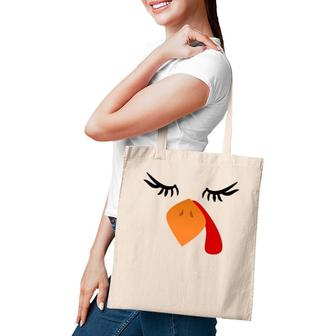 Cute Bird Face Funny Outfits For Thanksgiving Turkey Costume Tote Bag | Mazezy