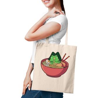 Cute Frog Eating Ramen Japanese Noodles Lover Funny Tote Bag | Mazezy