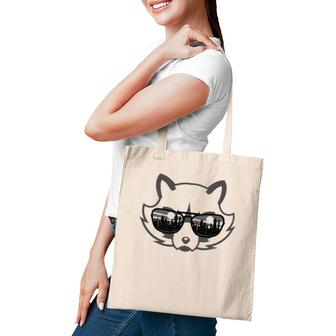 Cute Raccoon Wearing Sunglasses City Critter Tote Bag | Mazezy