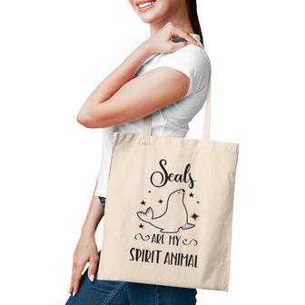 Cute Seal Seals Are My Spirit Animal Tote Bag | Mazezy