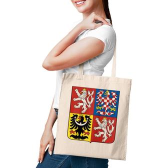 Czech Republic National Coat Of Arms Raglan Baseball Tee Tote Bag | Mazezy