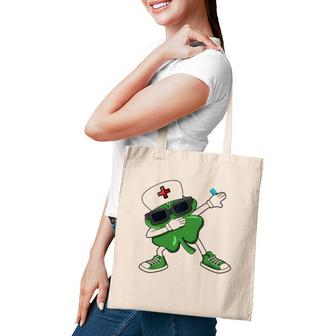 Dabbing Shamrock St Patrick's Day Nurse Nursing Tote Bag | Mazezy