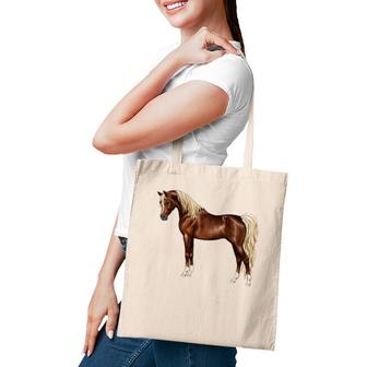 Dark Chestnut Flaxen Mane Egyptian Arabian Horse Gift Premium Tote Bag | Mazezy