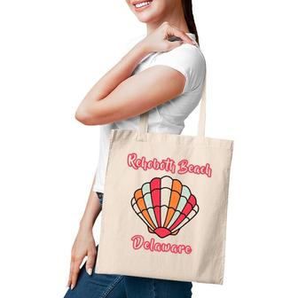 Distressed Rehoboth Beach Summer Vacation Beach Seashell Tote Bag | Mazezy