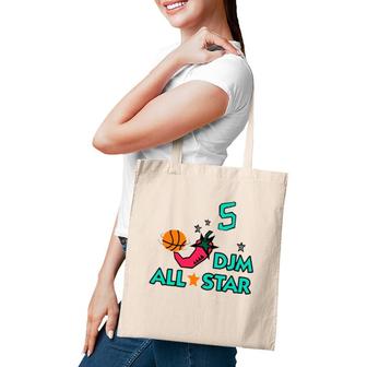 Djm All-Star 5 Basketball Lovers Gift Tote Bag | Mazezy