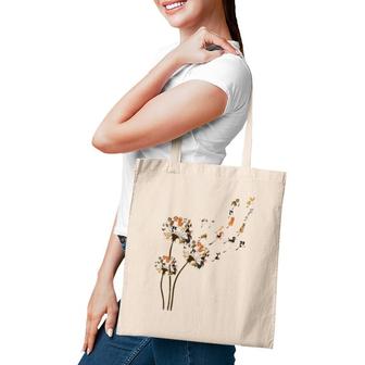 Dogs Dandelion Flower Funny Animal Lovers Tees For Men Women Tote Bag | Mazezy