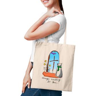Dreaming Cat Humor Vintage Tote Bag | Mazezy