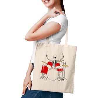 Drummer Skeletton Drummer Musician Drumsticks Tote Bag | Mazezy
