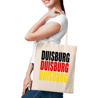 Duisburg German Flag City Travel Deutschland Gift & Souvenir Tote Bag | Mazezy