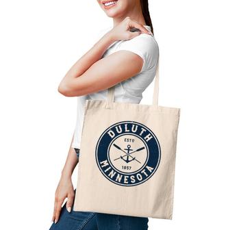 Duluth Minnesota Mn Vintage Boat Anchor And Oars Tote Bag | Mazezy