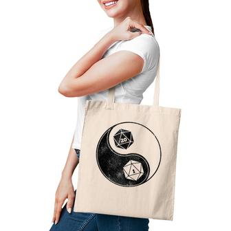 Dungeons Dice Rpg Ying & Yang Tote Bag | Mazezy