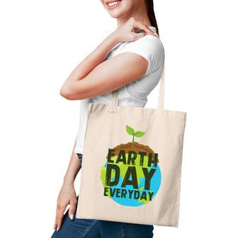 Earth Day Everyday Plant A Tree Environmentalist Tote Bag | Mazezy