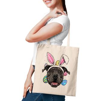 Easter Bunny Pit Bull Dog Kids Men Women Tote Bag | Mazezy