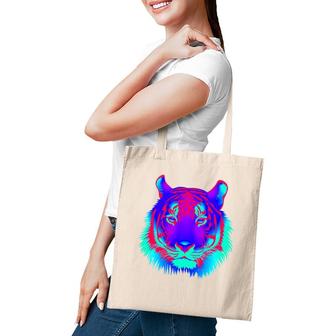 Edm Electronic Dance Techno Colorful Tiger Rave Tote Bag | Mazezy