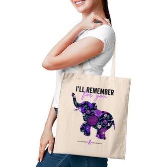 End Alz , I'll Remember For You, Alzheimers Awareness Tote Bag | Mazezy