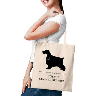 English Cocker Spaniel Dog Black Silhouette Tote Bag | Mazezy
