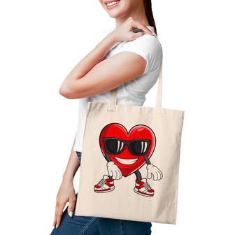 Flossing Heart Boys Floss Dance Valentine's Day Gift Tote Bag | Mazezy