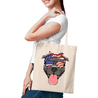 Fourth Of July Dog Lovers Patriotic Pup For Men, Women, Kids Tote Bag | Mazezy