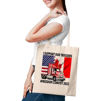 Freedom Convoy 2022 Support Our Truckers Mandate Freedom Tote Bag | Mazezy