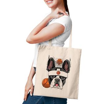French Bulldog Basketball Dog Lovers Basketball Player Tote Bag | Mazezy