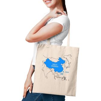 Funny China Map Define China Is West Taiwan Tote Bag | Mazezy