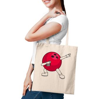 Funny Dabbing Bowling Gift For Bowler Dancer Kids Boys Girls Tote Bag | Mazezy