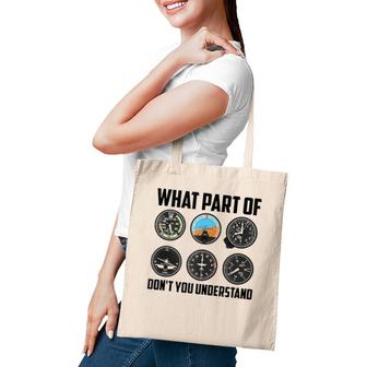 Funny Pilot Art Men Women Aviation Airline Pilot Instruments Tank Top Tote Bag | Mazezy