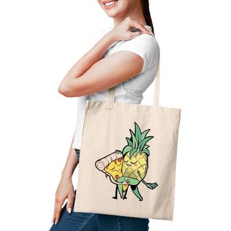 Funny Pineapple Pizza Love Funny Pizza Pineapple Tote Bag | Mazezy
