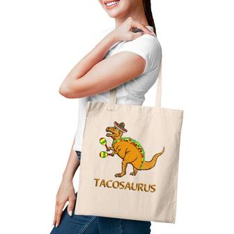 Funny Tacosaurus Cinco De Mayo Taco Dinosaurrex Tote Bag | Mazezy
