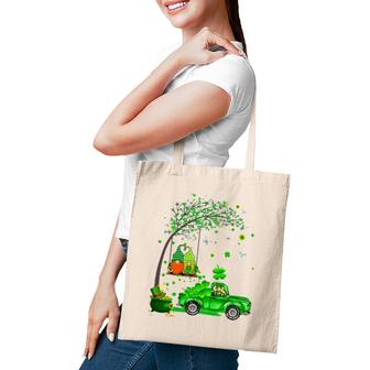 Funny Tractor Gnome Happy St Patrick's Day Men Women Kids Tote Bag | Mazezy