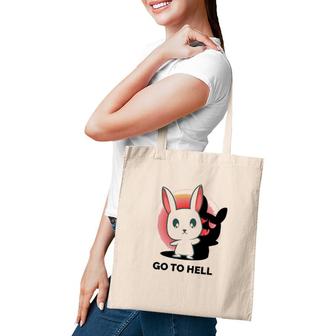 Go To Hell Funny Nature Lover Halloween Tote Bag | Mazezy