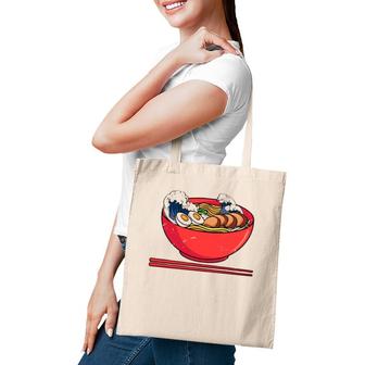 Great Ramen Wave Japanese Ramen Noodles Tote Bag | Mazezy