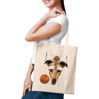 Greyhound Basketball Dog Lovers Basketball Player Tote Bag | Mazezy