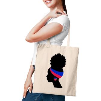 Haitian Woman Silhouette Gift Tote Bag | Mazezy