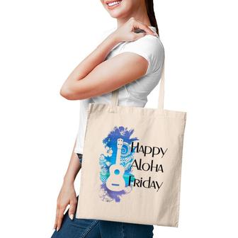 Happy Aloha Friday - Ukulele Tote Bag | Mazezy