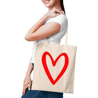 Heart Love Retro Vintage Tiny Red Heart Valentine's Day Tote Bag | Mazezy UK