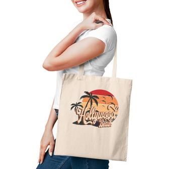 Hollywood Beach Florida Us Beach Summer Sun Vintage Retro 70'S Style Tote Bag | Mazezy